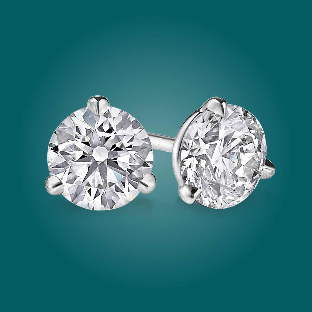 Curved, diamond women's wedding rings.